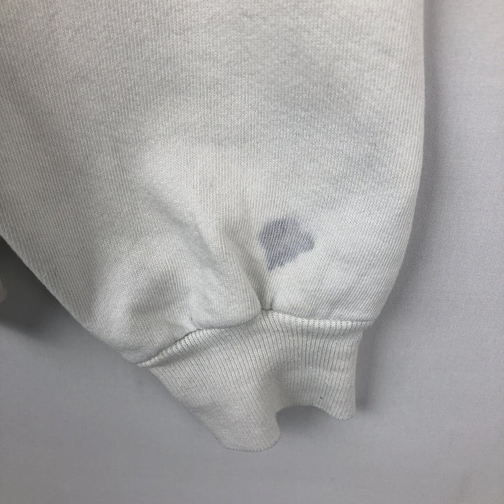 90'S Jerzees College Character Sweatshirt, Made in USA, Men's Size L (approx.), Vintage cotton white type Vintage Second Hand