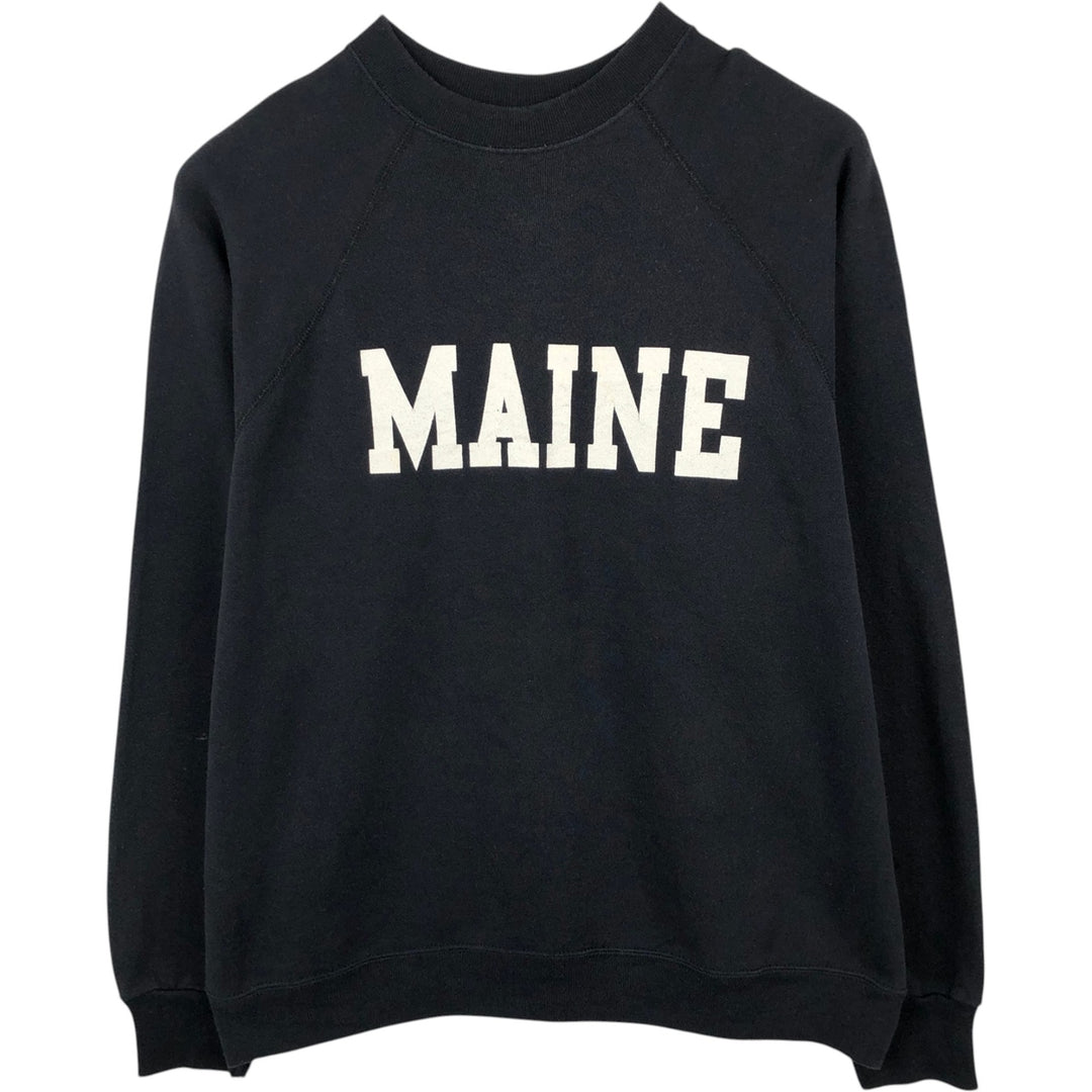 Vintage 90'S Tultex college sweatshirt, made in the USA, men's size XL cotton black type Vintage Second Hand