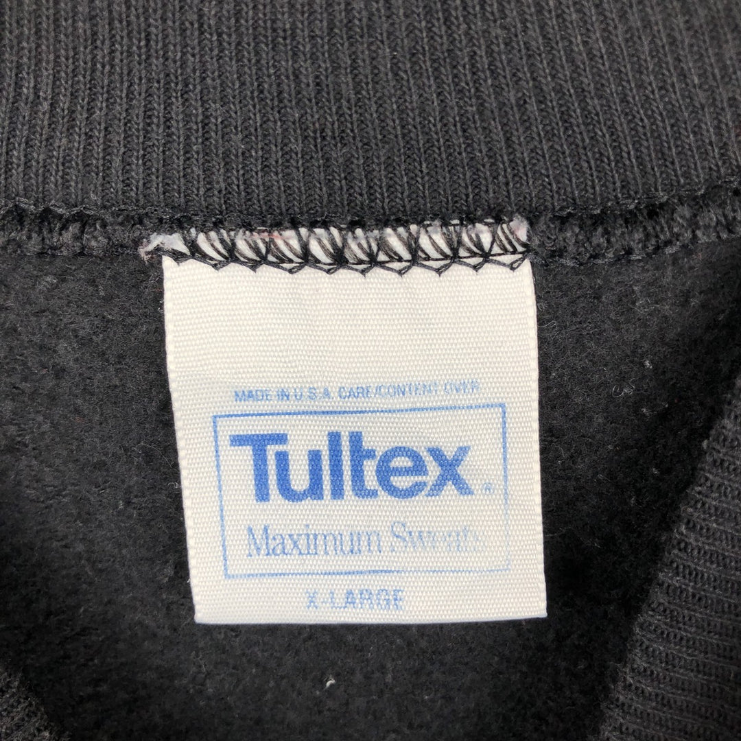 Vintage 90'S Tultex college sweatshirt, made in the USA, men's size XL cotton black type Vintage Second Hand
