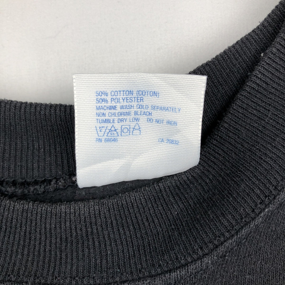 Vintage 90'S Tultex college sweatshirt, made in the USA, men's size XL cotton black type Vintage Second Hand