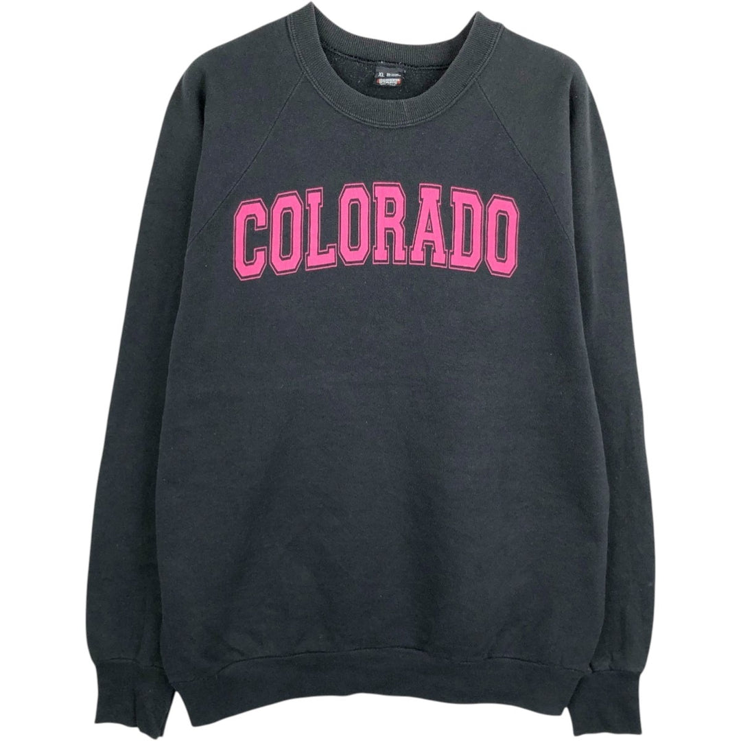 Vintage 90'S SCREEN STARS college sweatshirt, made in the USA, men's size XL cotton black type Vintage Second Hand