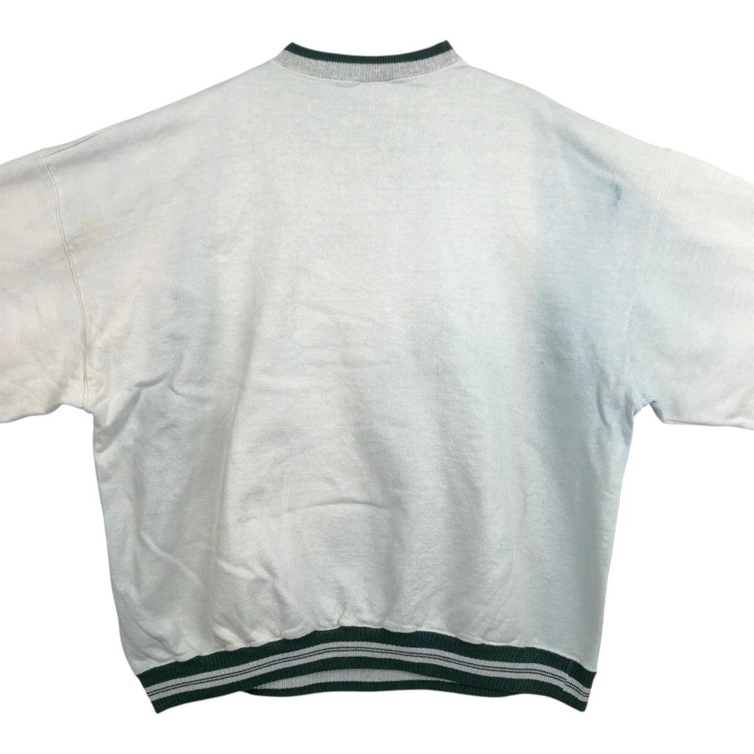 90'S TULTEX printed sweatshirt, made in USA, men's XL size, vintage cotton white type Vintage Second Hand