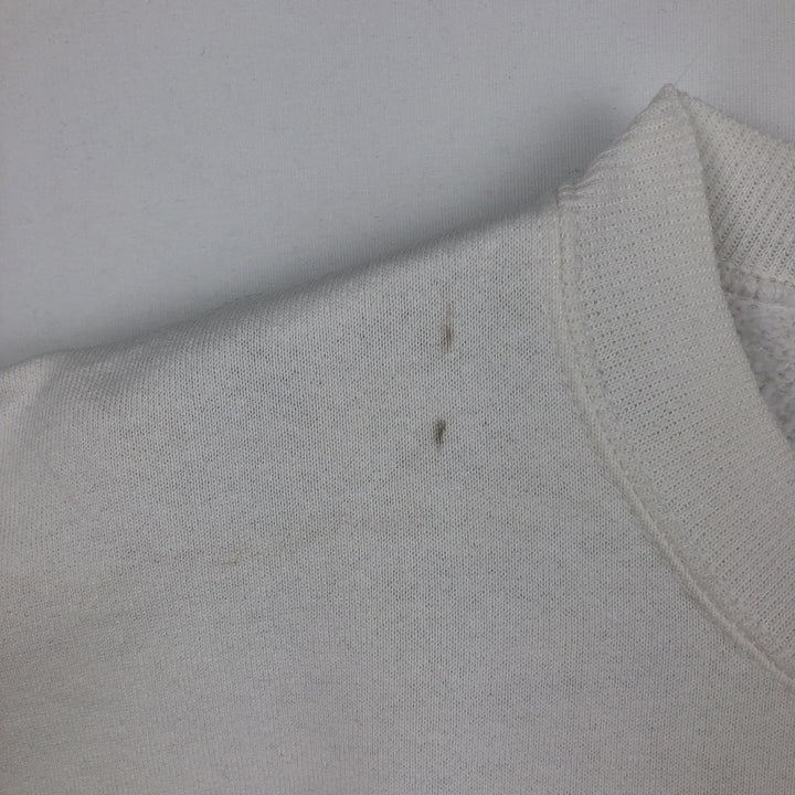 90'S Russell printed sweatshirt, sweatshirt, made in USA, men's XL size, vintage cotton white type Vintage Second Hand