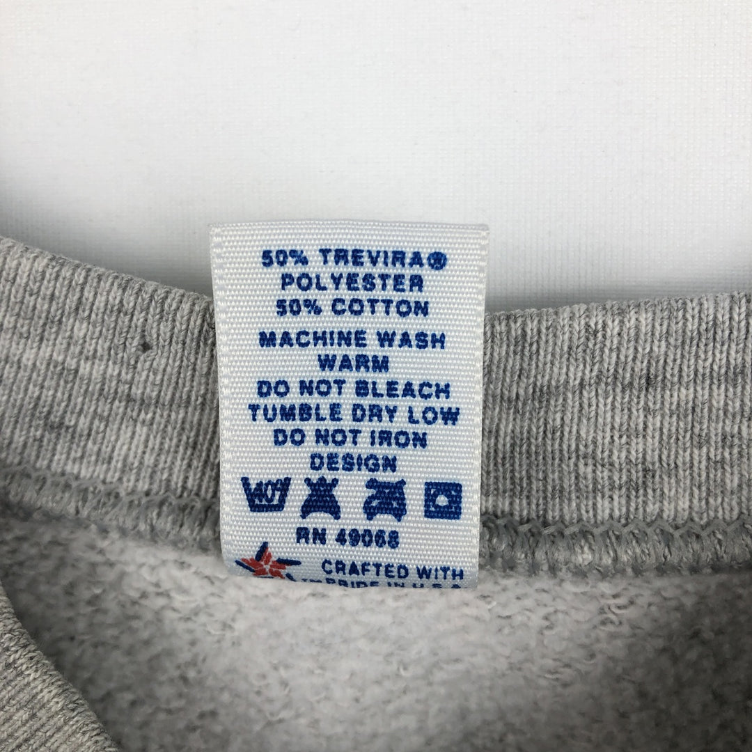 80'S Sophie print sweatshirt, made in USA, men's size L equivalent, vintage. polyester gray type Vintage Second Hand