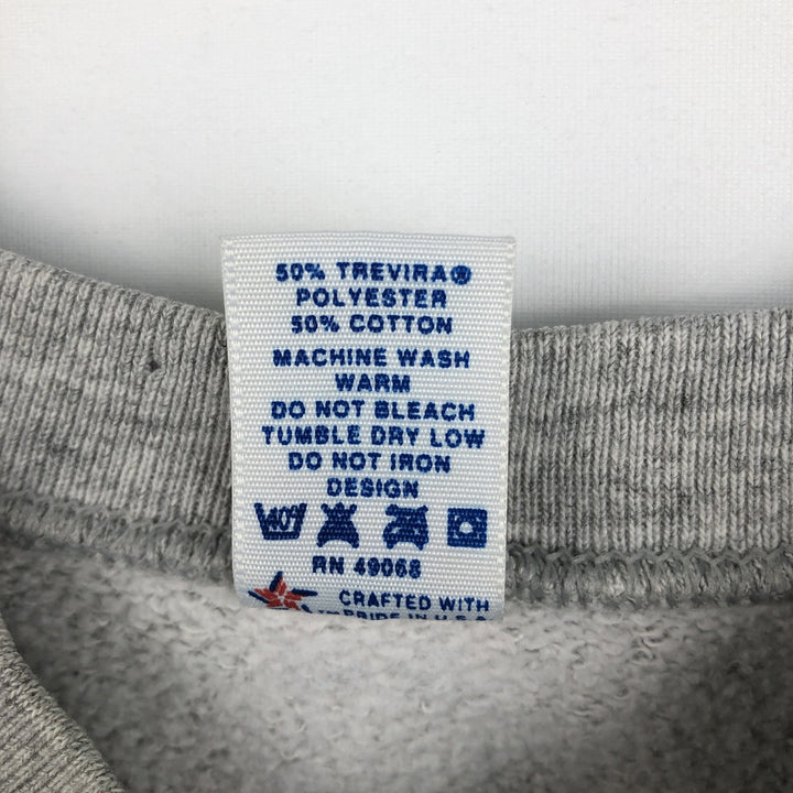 80'S Sophie print sweatshirt, made in USA, men's size L equivalent, vintage. polyester gray type Vintage Second Hand