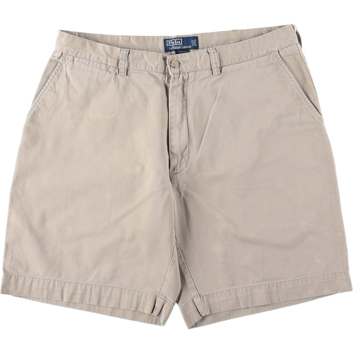 Ralph Lauren POLO by Ralph Lauren PROSPECT SHORT chino shorts, men's size W37 cotton Beige type Vintage Second Hand