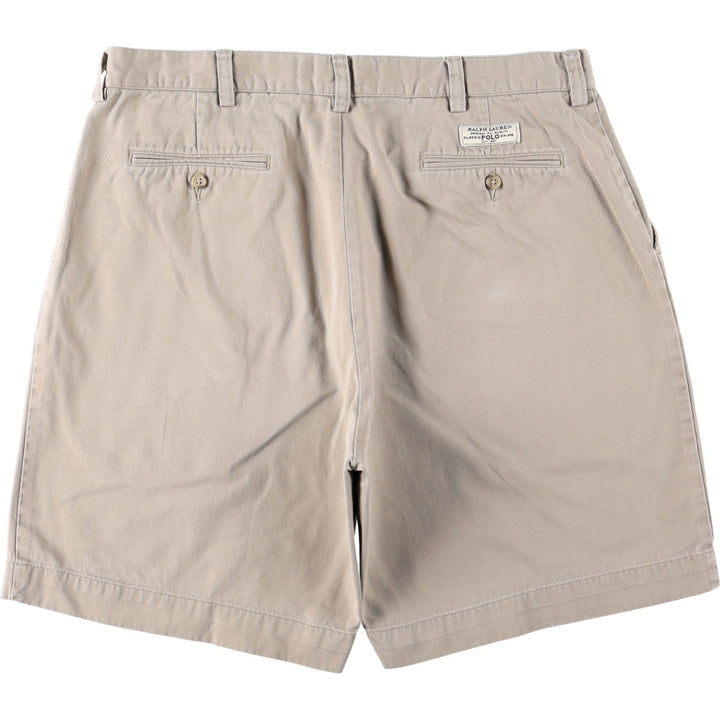 Ralph Lauren POLO by Ralph Lauren PROSPECT SHORT chino shorts, men's size W37 cotton Beige type Vintage Second Hand