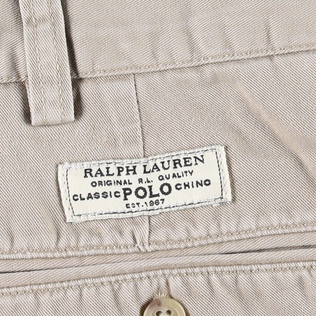 Ralph Lauren POLO by Ralph Lauren PROSPECT SHORT chino shorts, men's size W37 cotton Beige type Vintage Second Hand