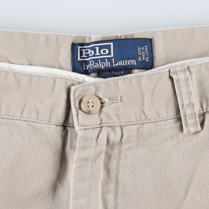 Ralph Lauren POLO by Ralph Lauren PROSPECT SHORT chino shorts, men's size W37 cotton Beige type Vintage Second Hand