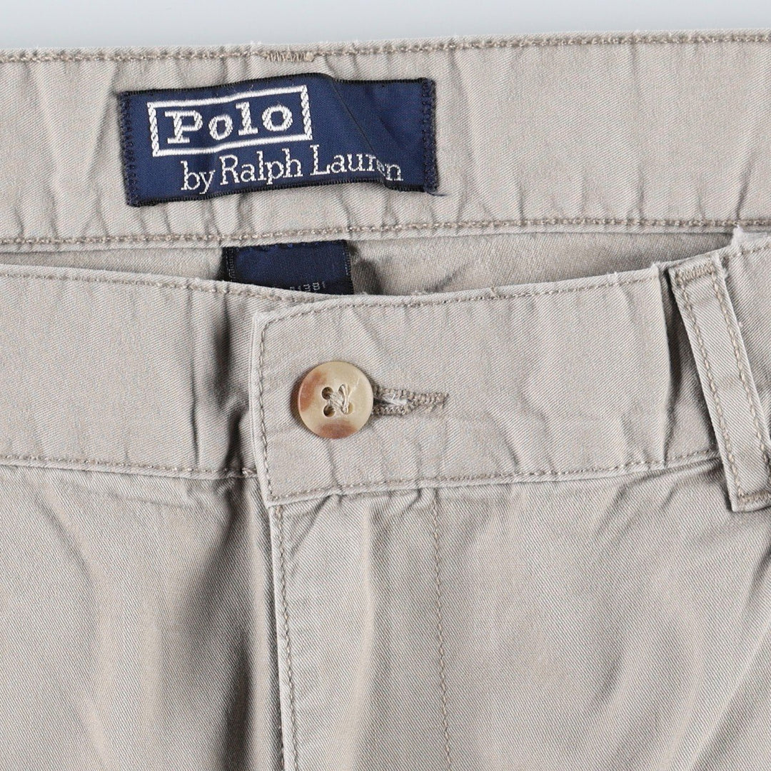 Ralph Lauren POLO by Ralph Lauren Two-pleat Chino Shorts, Men's, Size W37 cotton Beige type Vintage Second Hand