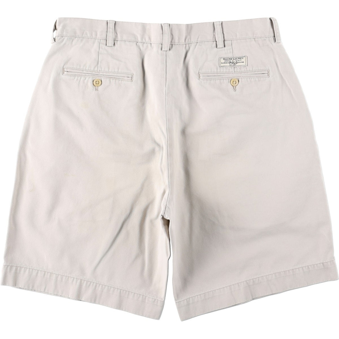 Ralph Lauren POLO by Ralph Lauren PROSPECT SHORT Chino shorts Short pants Men's w35 equivalent cotton Beige type Vintage Second Hand