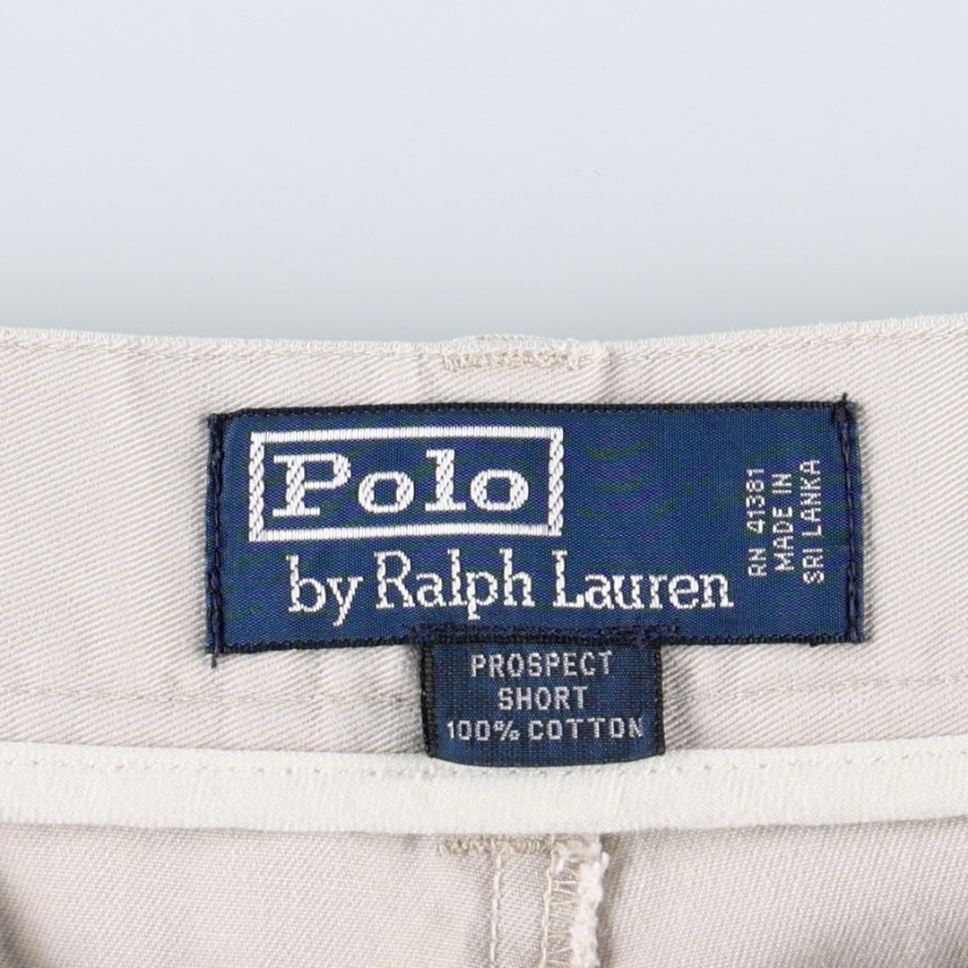 Ralph Lauren POLO by Ralph Lauren PROSPECT SHORT Chino shorts Short pants Men's w35 equivalent cotton Beige type Vintage Second Hand