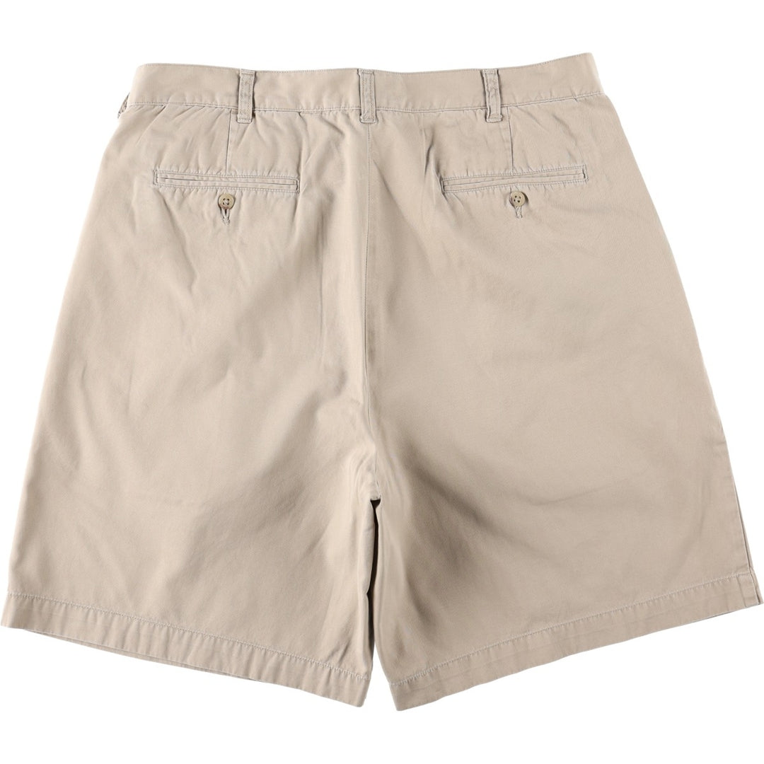 Ralph Lauren Polo Ralph Lauren TYLER SHORT Two-Pleat Chino Shorts Men's W36 (approx.) cotton Beige type Vintage Second Hand