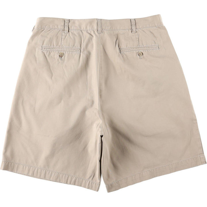 Ralph Lauren Polo Ralph Lauren TYLER SHORT Two-Pleat Chino Shorts Men's W36 (approx.) cotton Beige type Vintage Second Hand