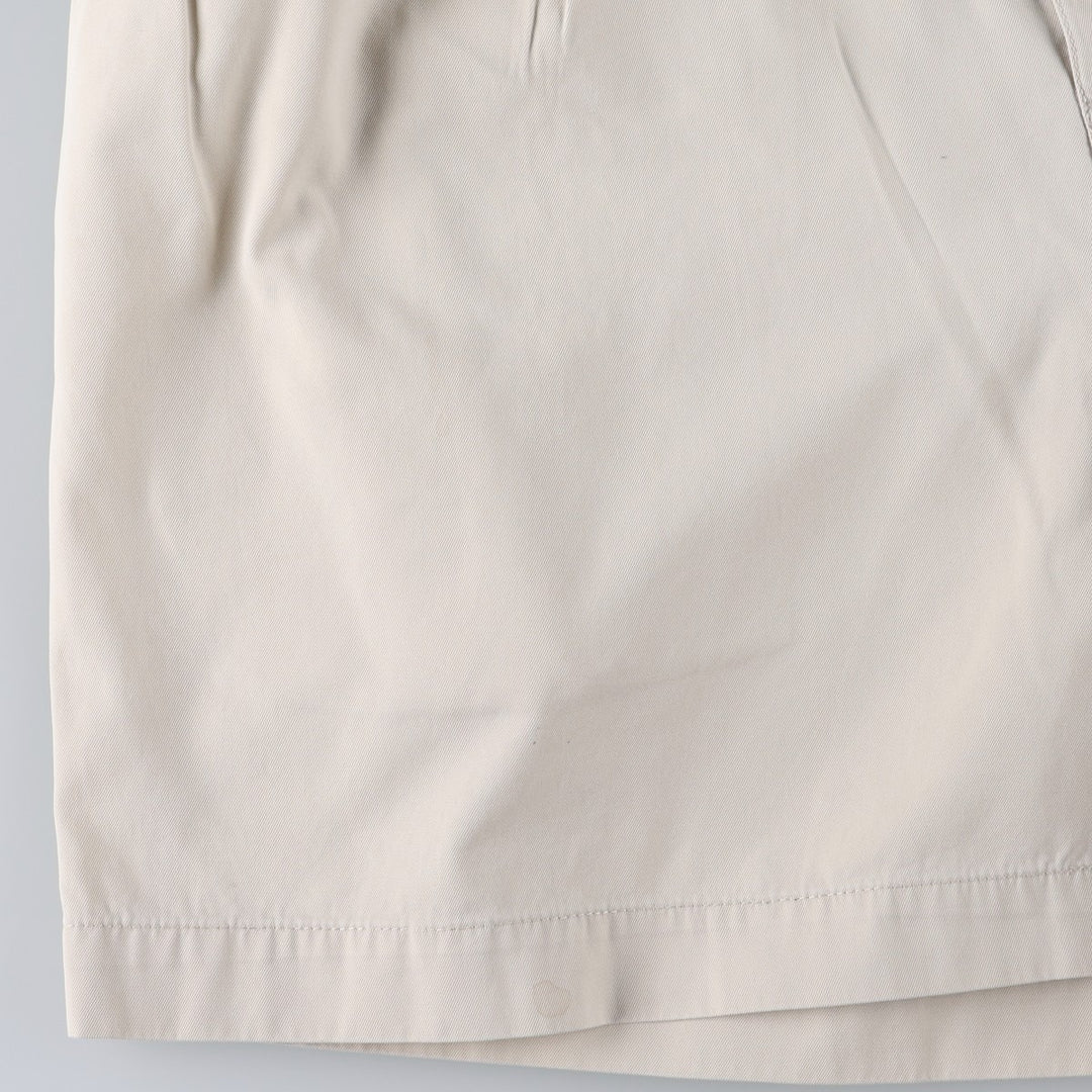 Ralph Lauren POLO by Ralph Lauren ANDREW SHORT Two-pleat chino shorts, short pants, men's size W32 cotton Beige type Vintage Second Hand
