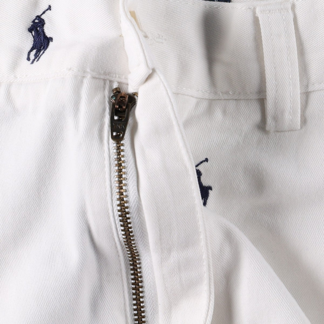 Ralph Lauren POLO by Ralph Lauren PROSPECT SHORT All-Over Print Chino Shorts, Men's Size W37 cotton white type Vintage Second Hand