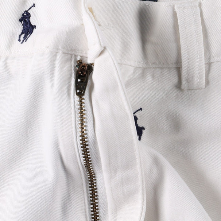 Ralph Lauren POLO by Ralph Lauren PROSPECT SHORT All-Over Print Chino Shorts, Men's Size W37 cotton white type Vintage Second Hand