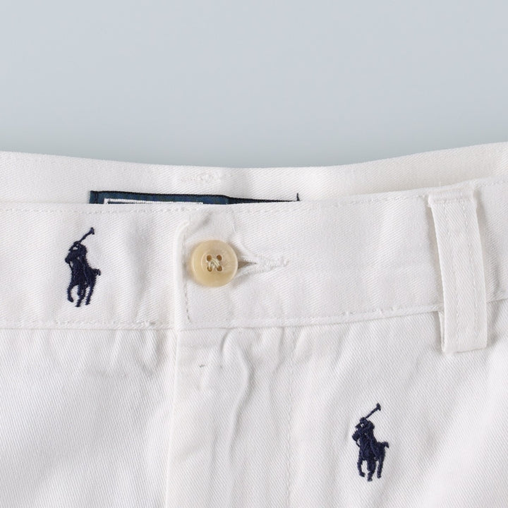 Ralph Lauren POLO by Ralph Lauren PROSPECT SHORT All-Over Print Chino Shorts, Men's Size W37 cotton white type Vintage Second Hand