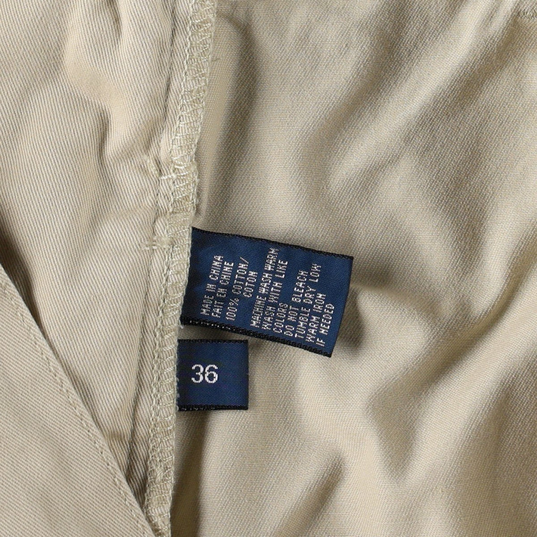 Ralph Lauren Polo Ralph Lauren TYLER SHORT Two-Pleat Chino Shorts Men's W36 (approx.) cotton Beige type Vintage Second Hand