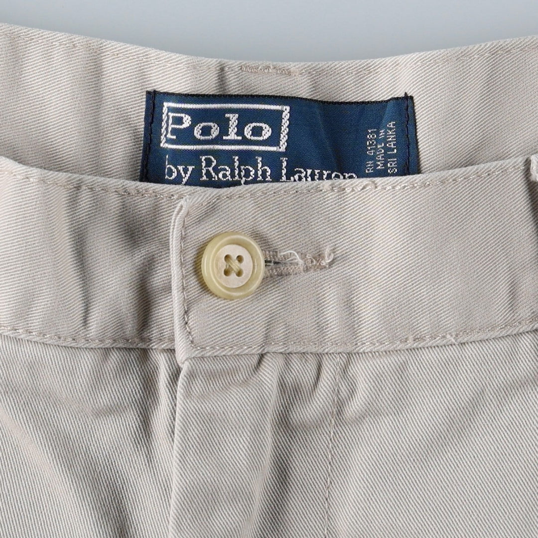 Ralph Lauren POLO by Ralph Lauren PROSPECT SHORT chino shorts, men's size W37 cotton Beige type Vintage Second Hand