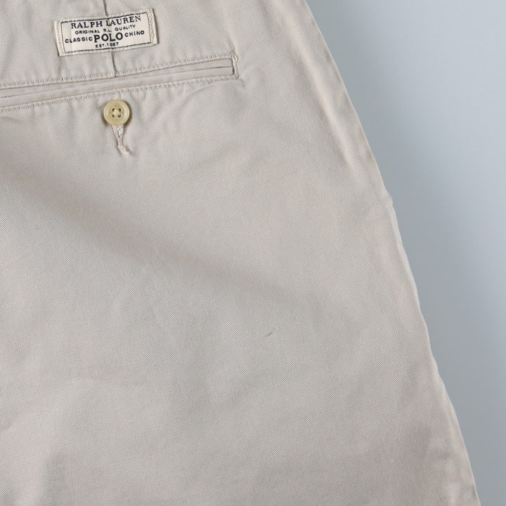 Ralph Lauren POLO by Ralph Lauren PROSPECT SHORT chino shorts, men's size W37 cotton Beige type Vintage Second Hand