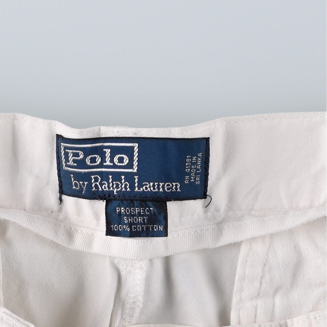Ralph Lauren POLO by Ralph Lauren PHILIP SHORT Chino shorts Short pants Men's W34 equivalent cotton white type Vintage Second Hand