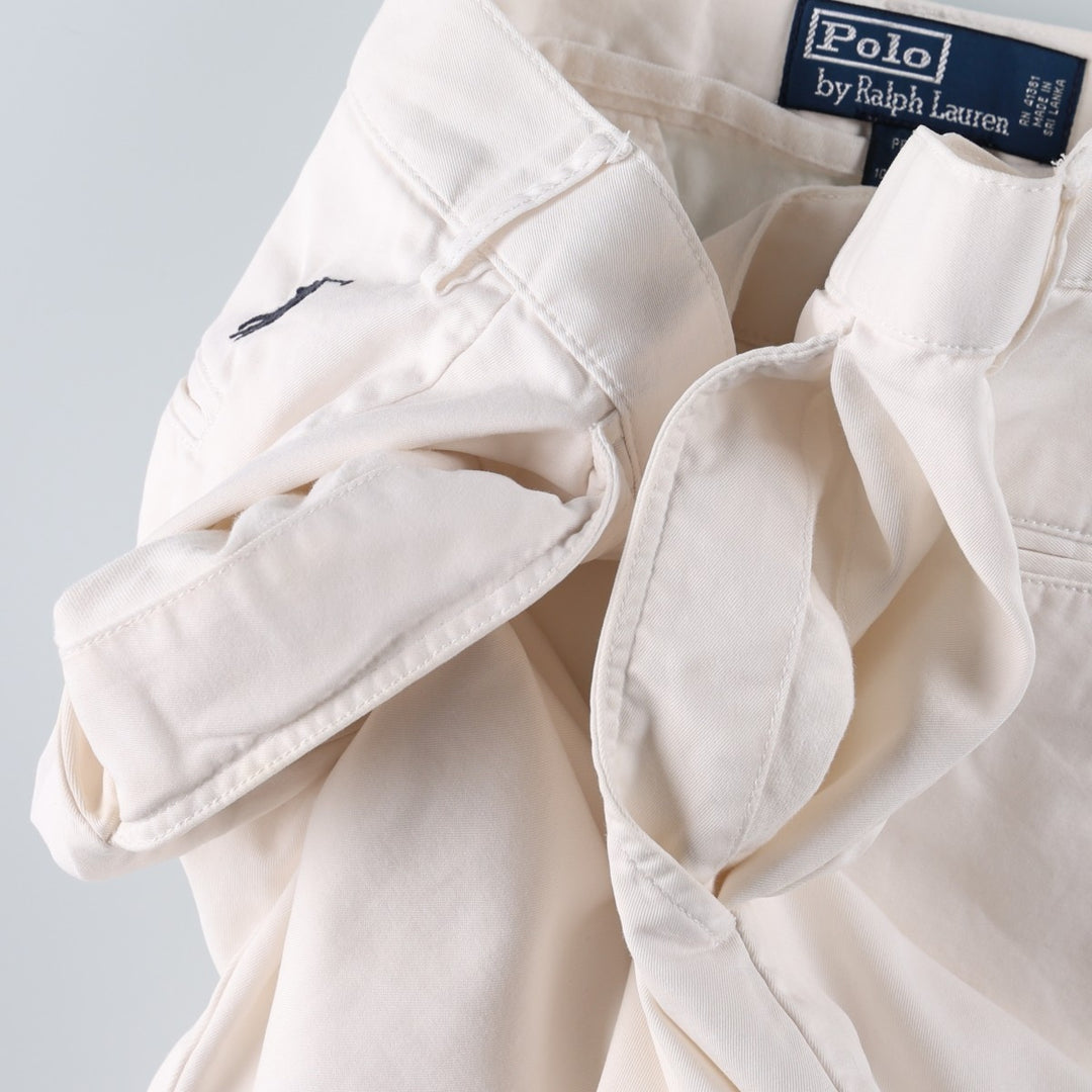Ralph Lauren POLO by Ralph Lauren PHILIP SHORT Chino shorts Short pants Men's W34 equivalent cotton white type Vintage Second Hand
