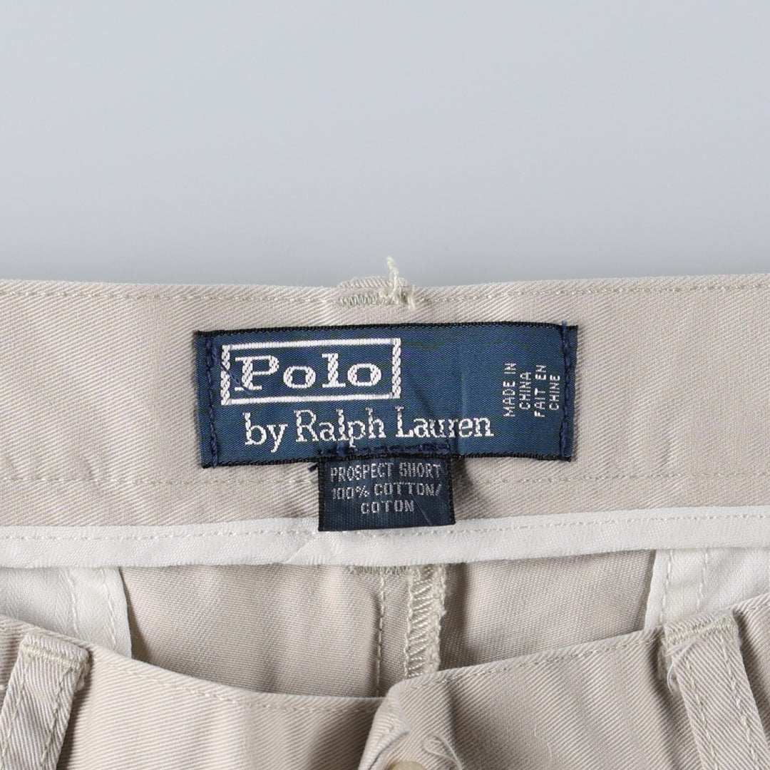 Ralph Lauren POLO by Ralph Lauren PROSPECT SHORT Chino shorts Short pants Men's W34 equivalent cotton Beige type Vintage Second Hand