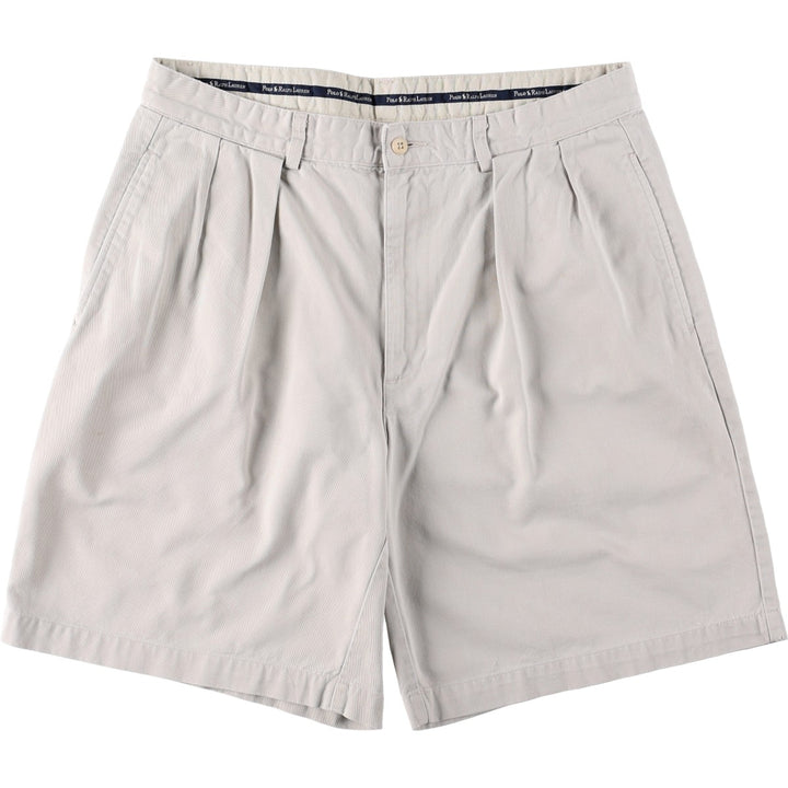 Ralph Lauren Polo Ralph Lauren TYLER SHORT Two-Pleat Chino Shorts Men's W34 (approx.) unclear Beige type Vintage Second Hand
