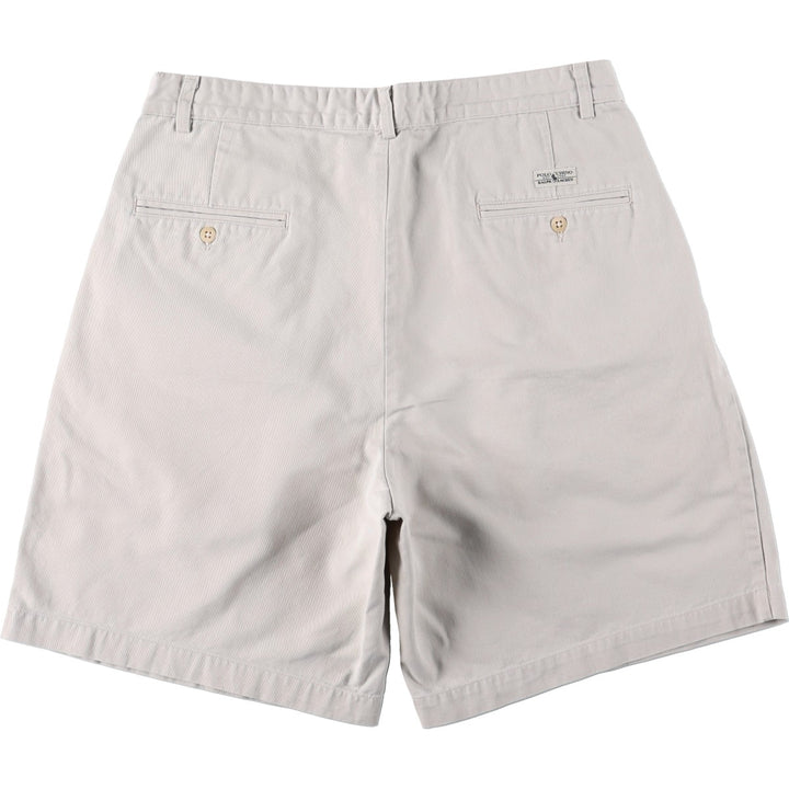 Ralph Lauren Polo Ralph Lauren TYLER SHORT Two-Pleat Chino Shorts Men's W34 (approx.) unclear Beige type Vintage Second Hand