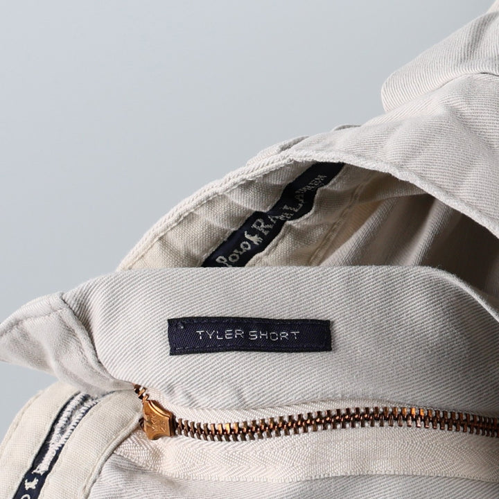 Ralph Lauren Polo Ralph Lauren TYLER SHORT Two-Pleat Chino Shorts Men's W34 (approx.) unclear Beige type Vintage Second Hand