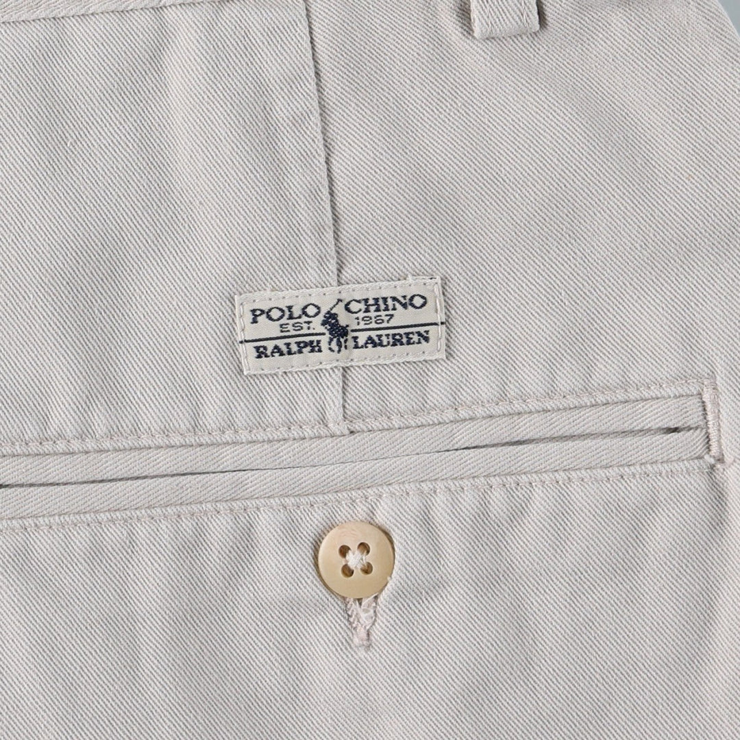 Ralph Lauren Polo Ralph Lauren TYLER SHORT Two-Pleat Chino Shorts Men's W34 (approx.) unclear Beige type Vintage Second Hand