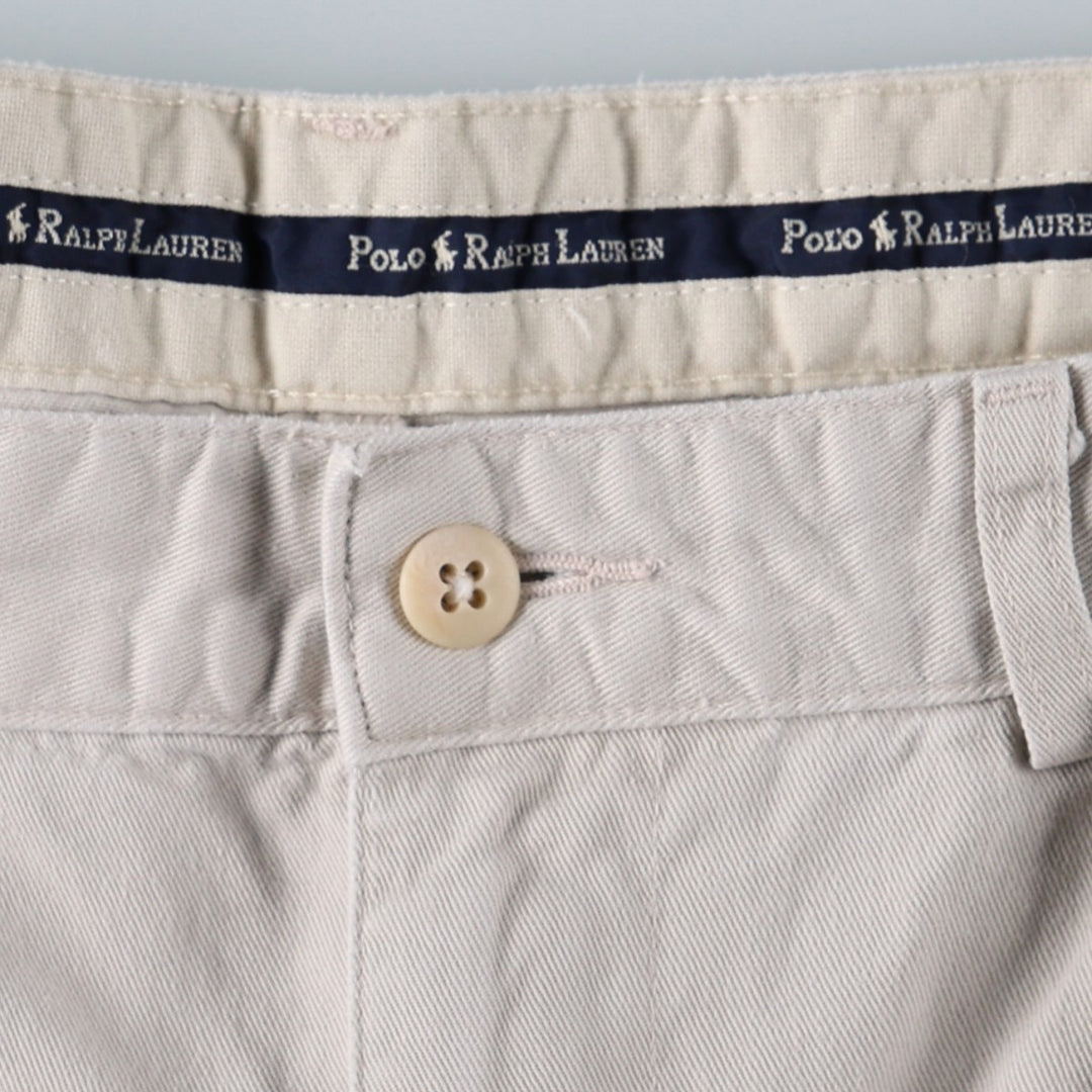 Ralph Lauren Polo Ralph Lauren TYLER SHORT Two-Pleat Chino Shorts Men's W34 (approx.) unclear Beige type Vintage Second Hand