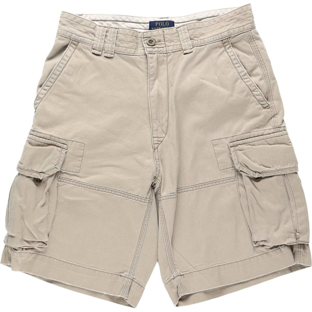Ralph Lauren POLO RALPH LAUREN cargo shorts, half pants, men's size w33 cotton Beige type Vintage Second Hand