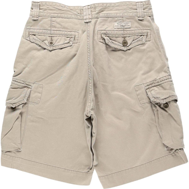 Ralph Lauren POLO RALPH LAUREN cargo shorts, half pants, men's size w33 cotton Beige type Vintage Second Hand