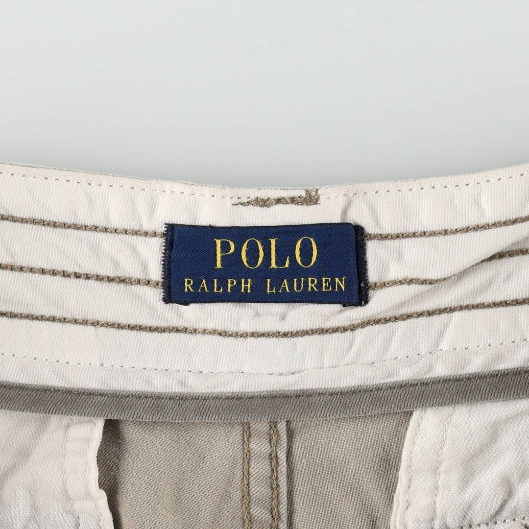 Ralph Lauren POLO RALPH LAUREN cargo shorts, half pants, men's size w33 cotton Beige type Vintage Second Hand