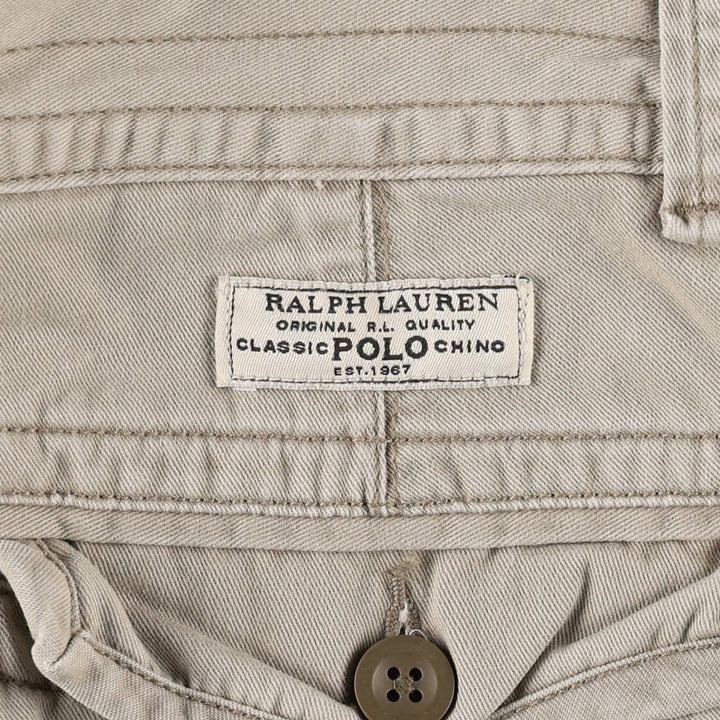 Ralph Lauren POLO RALPH LAUREN cargo shorts, half pants, men's size w33 cotton Beige type Vintage Second Hand