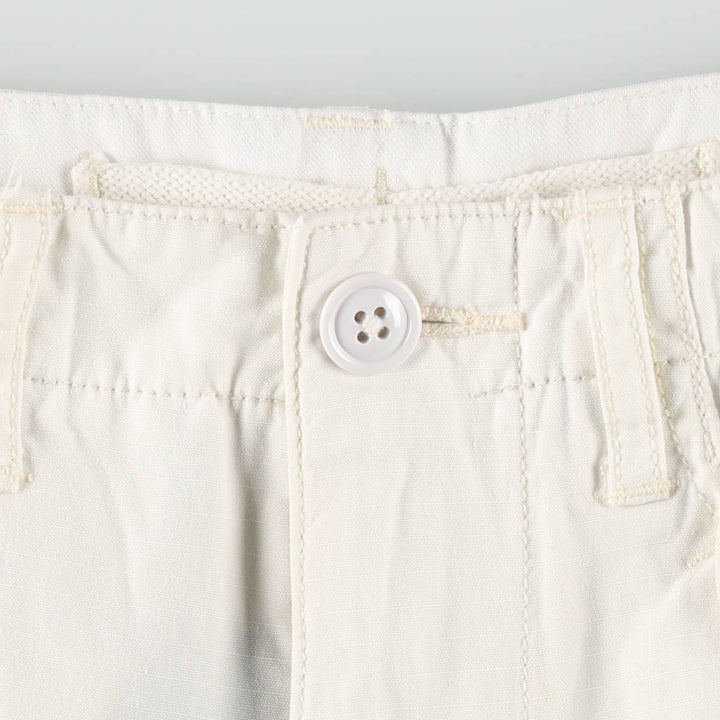 Ralph Lauren POLO RALPH LAUREN CLASSIC FIT Ripstop Cargo Shorts (Men's W31 equivalent) cotton white type Vintage Second Hand