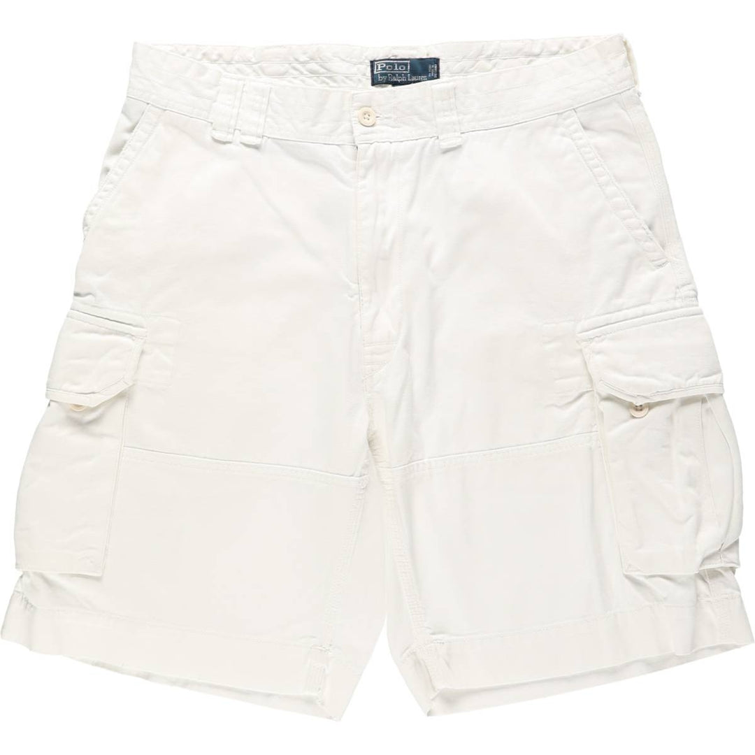 Ralph Lauren POLO by Ralph Lauren cargo shorts, short pants, men's w37 equivalent cotton white type Vintage Second Hand