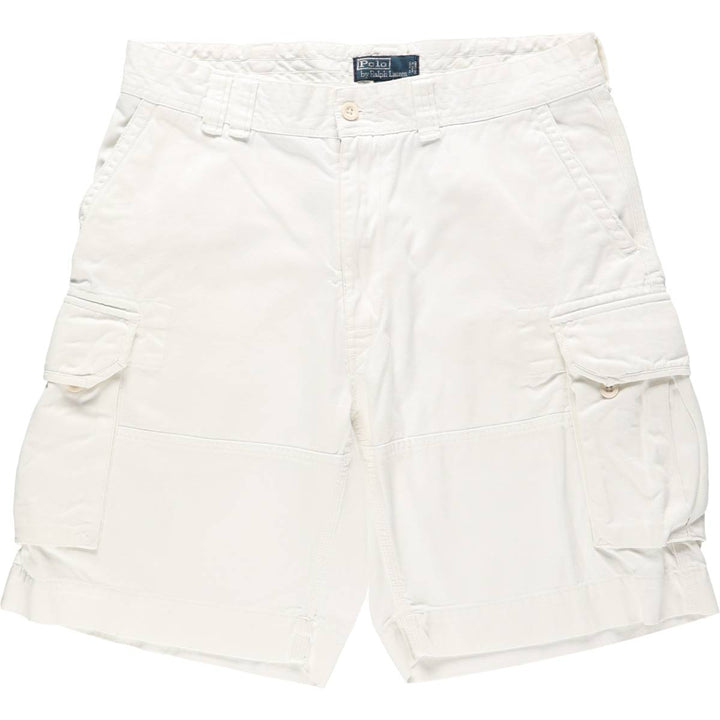 Ralph Lauren POLO by Ralph Lauren cargo shorts, short pants, men's w37 equivalent cotton white type Vintage Second Hand