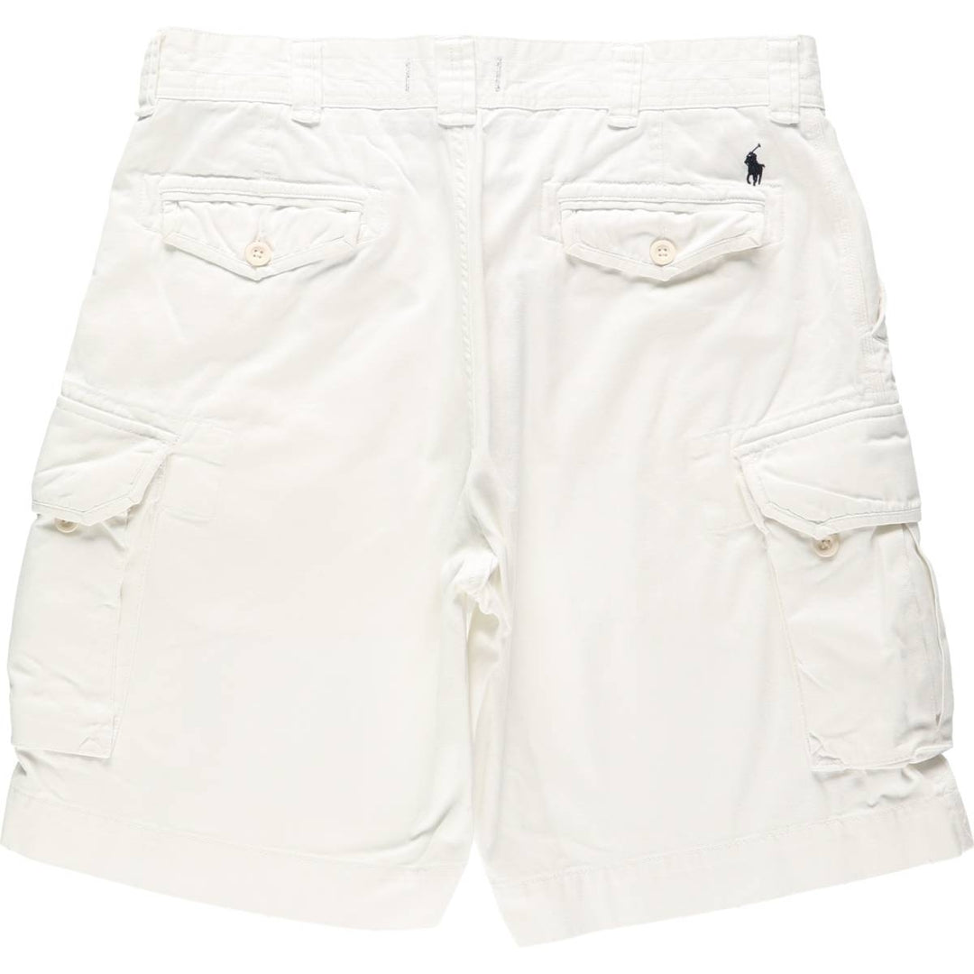 Ralph Lauren POLO by Ralph Lauren cargo shorts, short pants, men's w37 equivalent cotton white type Vintage Second Hand