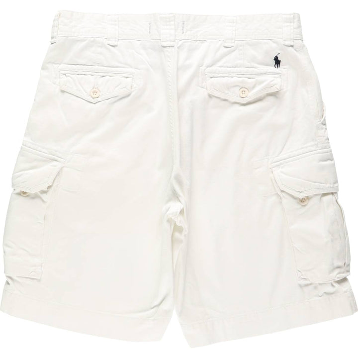 Ralph Lauren POLO by Ralph Lauren cargo shorts, short pants, men's w37 equivalent cotton white type Vintage Second Hand