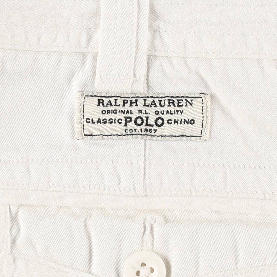 Ralph Lauren POLO RALPH LAUREN cargo shorts, men's size W36 cotton white type Vintage Second Hand