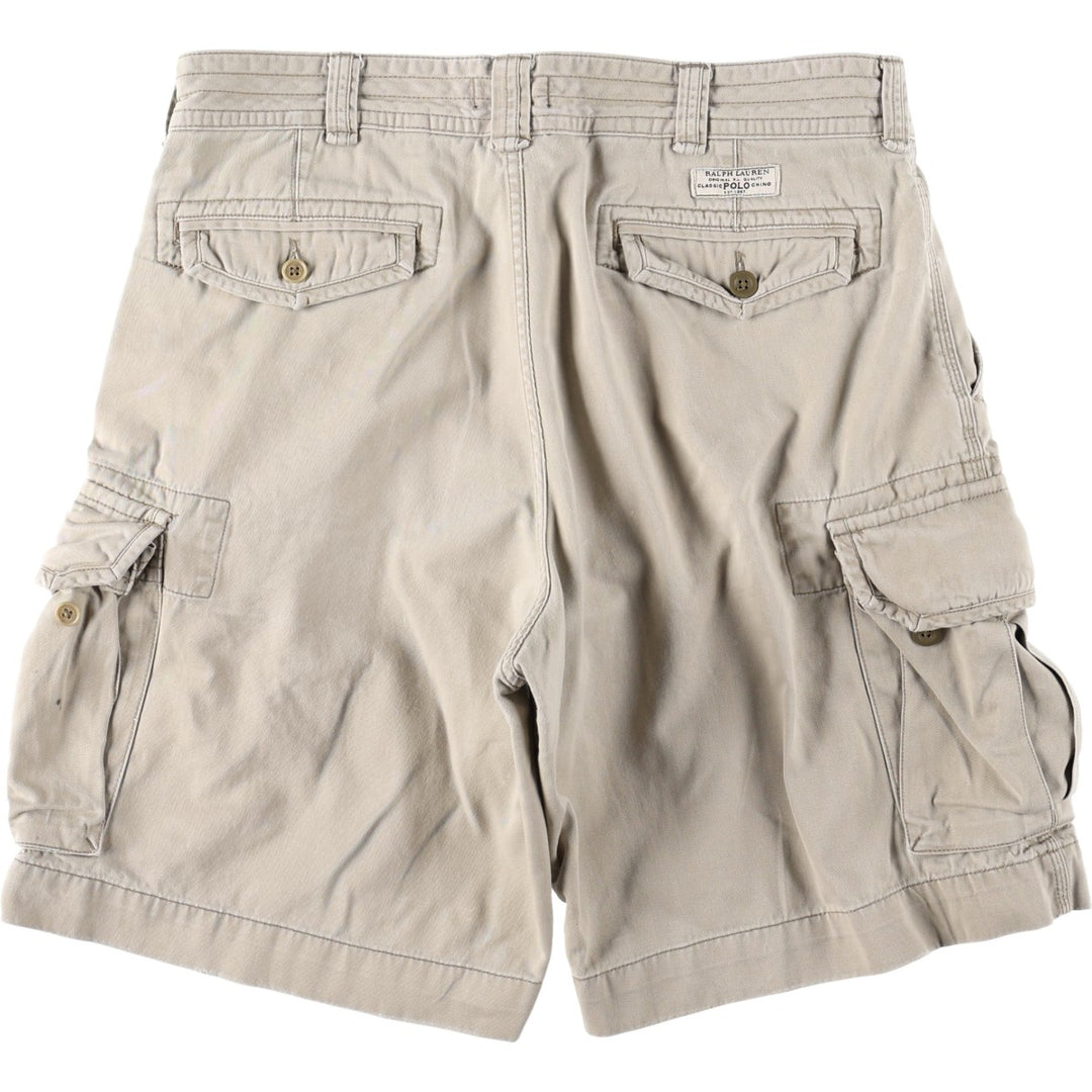 Ralph Lauren POLO RALPH LAUREN cargo shorts short pants men's w37 equivalent cotton Beige type Vintage Second Hand