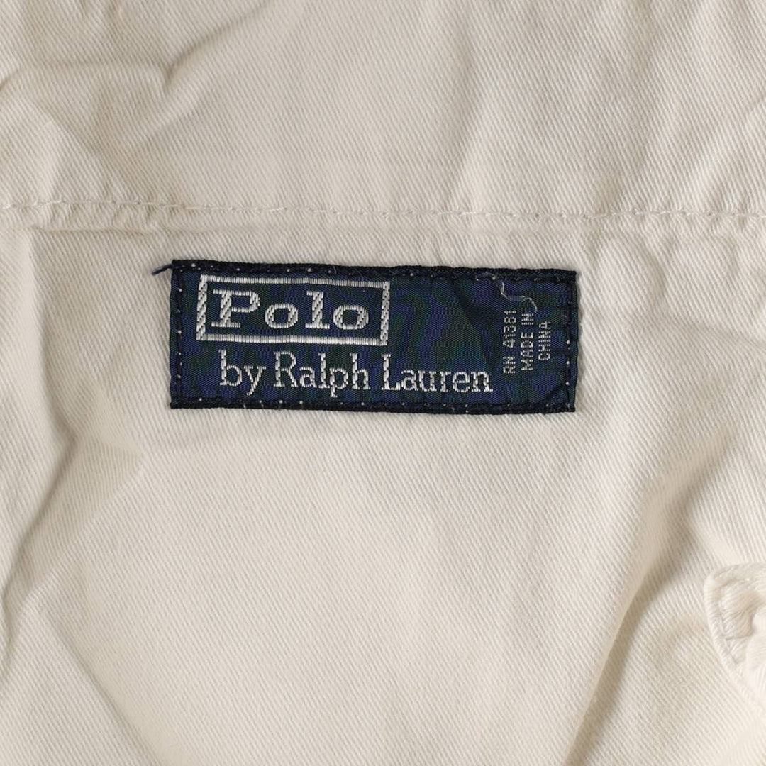 Ralph Lauren POLO by Ralph Lauren cargo shorts, half pants, men's w35 equivalent cotton white type Vintage Second Hand
