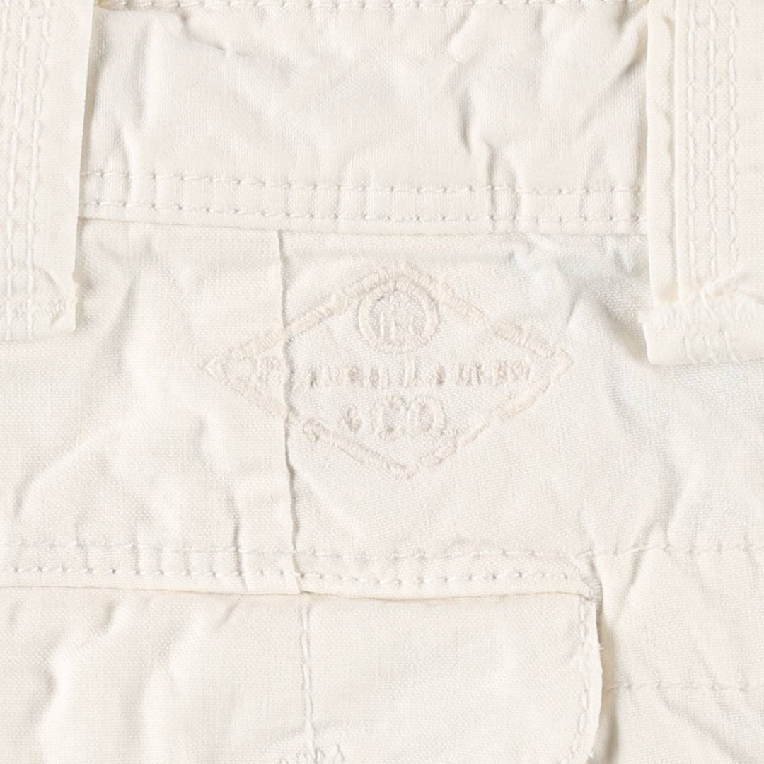 Ralph Lauren POLO by Ralph Lauren cargo shorts, half pants, men's w35 equivalent cotton white type Vintage Second Hand