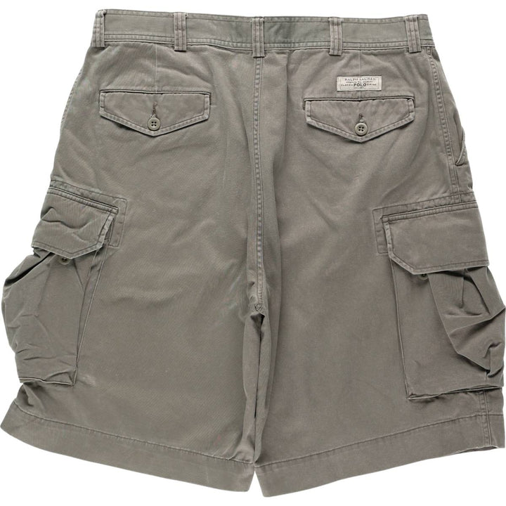 Ralph Lauren POLO by Ralph Lauren cargo shorts, half pants, men's w37 equivalent cotton gray type Vintage Second Hand