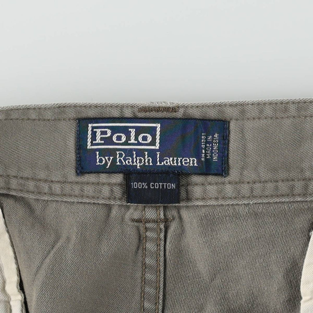 Ralph Lauren POLO by Ralph Lauren cargo shorts, half pants, men's w37 equivalent cotton gray type Vintage Second Hand