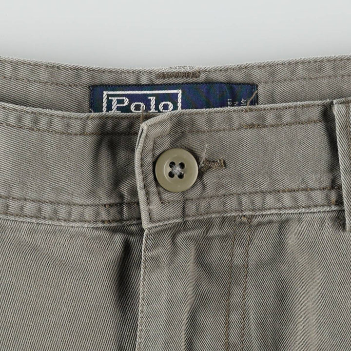 Ralph Lauren POLO by Ralph Lauren cargo shorts, half pants, men's w37 equivalent cotton gray type Vintage Second Hand