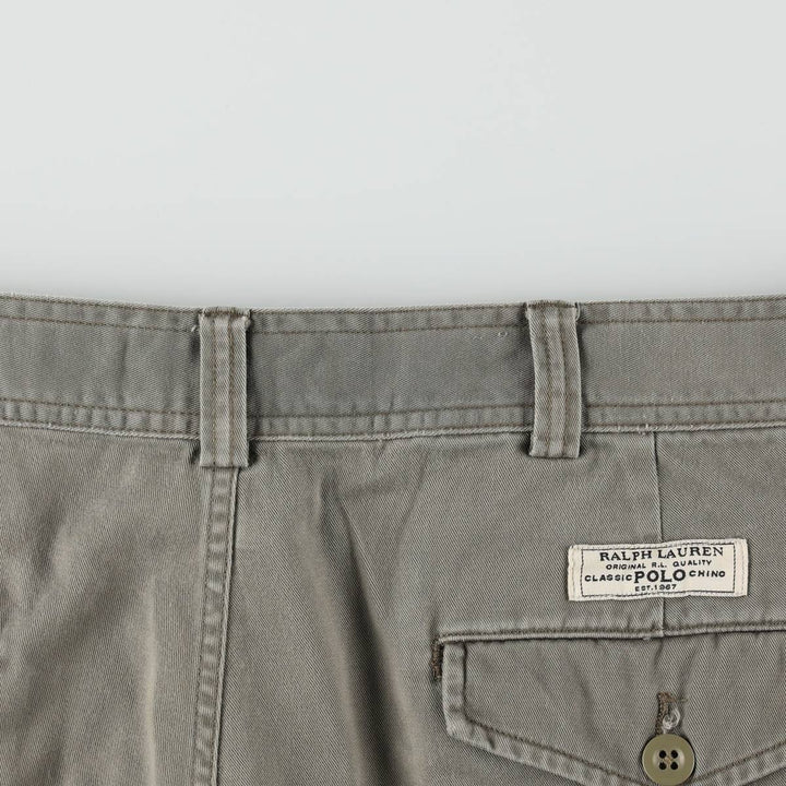 Ralph Lauren POLO by Ralph Lauren cargo shorts, half pants, men's w37 equivalent cotton gray type Vintage Second Hand